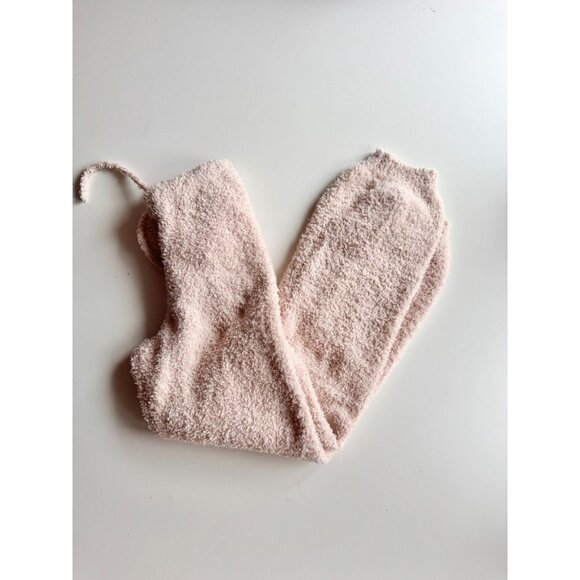 SKIMS Cozy Knit Dusk Light Pink Fuzzy Jogger Sweatpants Pants, Size XXS/XS - Picture 6 of 14